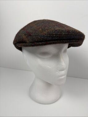Vintage Donegal handwoven tweed cap